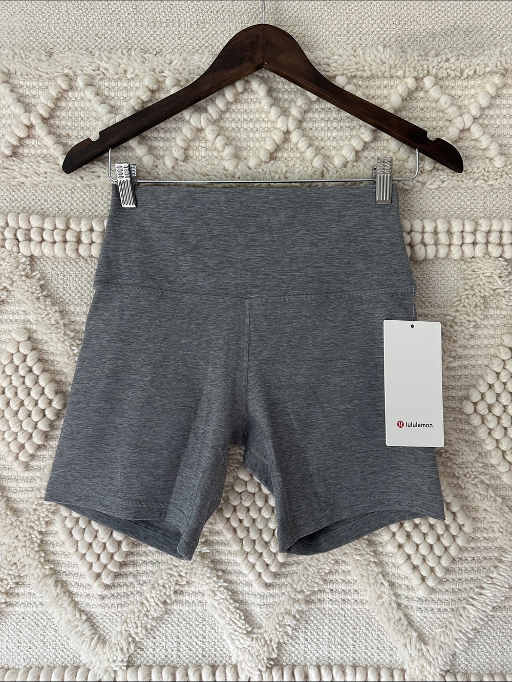lululemon Align High Rise Short 6” Heathered Grey
